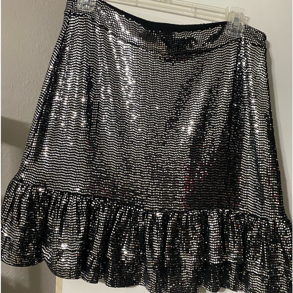 Large new MK silver sequins large mini skirt no tags